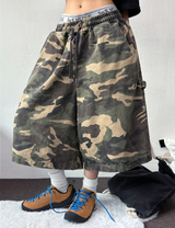 CARPENTER💚MILITARY CAMOUFLAGE BERMUDA 🩶🤍💚🤎3COLOR