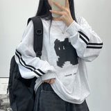 ピクセルキャット2列マンツーマンTシャツ