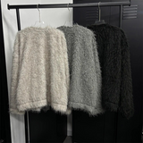 [F/W] Fur hair cardigan jacket(3color)