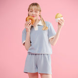 25P PER テリー襟付きTシャツ 25B41212BL