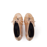 ベーシックパテントオープントウヒール(Beige)