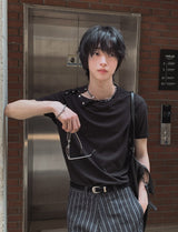 Wars Muscle フィットスナップ半袖Tシャツ