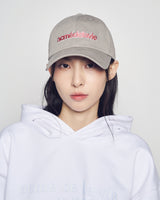 26SS TWO COLOR EMBROIDERY BASIC BALL CAP