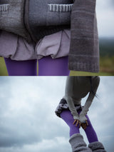 FOLDED BUBBLE SKORT (PURPLE)