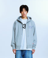 UNDEFEATED HOOD ZIP-UP (GRAY)