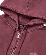P. Crusades hood zip _ Solid pink 