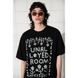 ボタンロゴTシャツ / BLACK