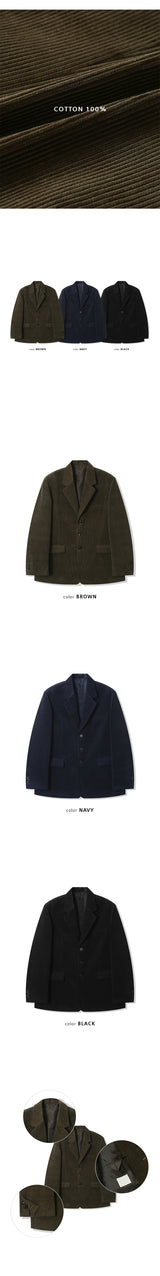 [SET UP가능] ヘビーコーデュロイオーバーフィットジャケット(3color)
