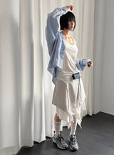 LAYERED HALTER SLEEVELESS