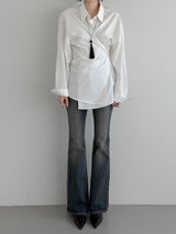 Robelli Two-Way Wrap Cotton Shirt