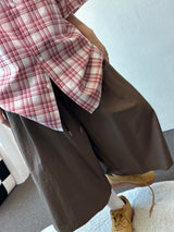 Pre Rivet Pocket Nylon Bermuda Shorts 3color