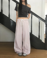 Kenshi Lowrise Nylon Track Wide Pants