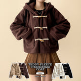 Fling fleece hood tteokbokki coat