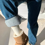 ウォッシングピンタックデニムパンツ