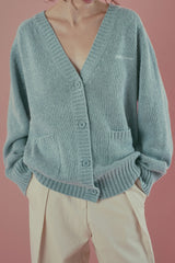 Nuts v-neck cardigan_skyblue