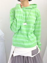 ストライプ ライム フード