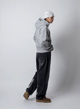 CALF GRAPHIC DENIM PANTS_black