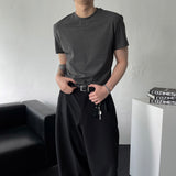 SK テンセルラウンドショートスリーブTシャツ (3 colors)