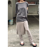 スリップネックオーバーロックTシャツ