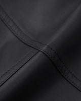 Kale Panel High-Neck Leather Jacket