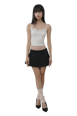 Jelly short leg warmer, Black