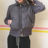 Olit Knitwear Color Two-Way Short Padded Jacket