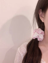 プリンセスリボンシュシュ（ヘアシュシュ） - ピンク