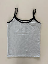 Duet Striped Contrast Layered Sleeveless Tank Top 4 Colors