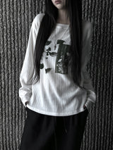 pale faded printing T (3color)