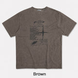 オフセット ヴィンテージ レタリング 半袖Tシャツ