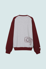 MOMENT REGLAN OVER SWEATSHIRTS (WINE RED)