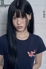VC Signature Embroidered Slim Fit Short Sleeved T-SHIRT [UK]
