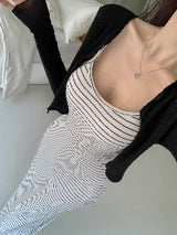 [MADE] All-in-One Striped Long Dress