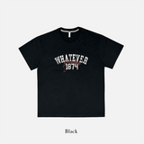 Whatever レタリングショートスリーブTシャツ