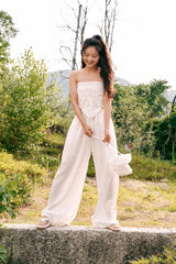 Flower scarf (Ivory)