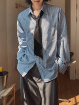 Selly cotton stripe shirt