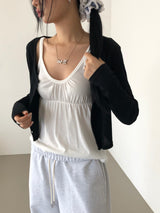 Minimal Button Cardigan