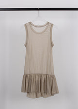 PEARL MESH SHIRRING TOP