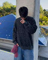 Ber Two-tone knit (Black)