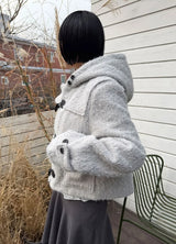(WOOL) ブークレダッフルショートコート