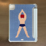 SWIMMER iPAD HARD JELL CASE_WOMAN(WHITE)