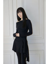 ルシュド ボート ロング ティー(BLACK)