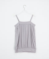 Micelle button balloon layered strap sleeveless
