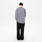 FMACM 24SS Patchwork Striped Long Sleeve T-Shirt