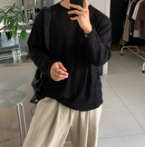 Aid Daily Linen Overfit Long Sleeve T-shirt