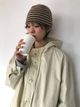 モヘアストライプビーニー (4color)