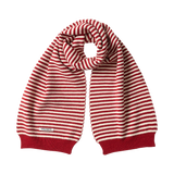 Candy Stripe Knit Muffler (Red & Ivory)