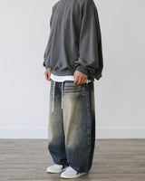 CROSS DEEP DENIM PANTS YB