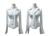 Vella Romantic Silky Slim Tie Blouse (4 colors)