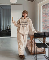 Bagel Fleece Pintuck String Pants